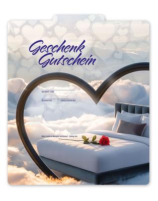 Geschenkgutschein Multicolor zum Falten / Hotels Appartment: Innenseite der Geschenkgutscheine offen
