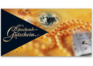 Gutschein Geschenkgutscheine Faltgutscheine bestellen Klappkarten pos-hauer SC220 Schmuckgeschäft Goldschmied Silberschmiede