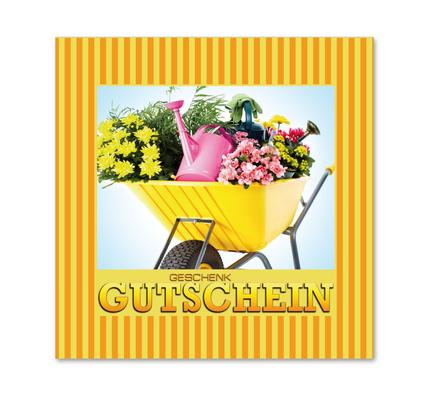 Gutscheinkarte Geschenkgutscheine geschenkgutscheine.com bestellen Klappkarten hauer BL414 Gärtnerei Gartenbau Gärtner Garten Gärtnereigutschein Pflanzen