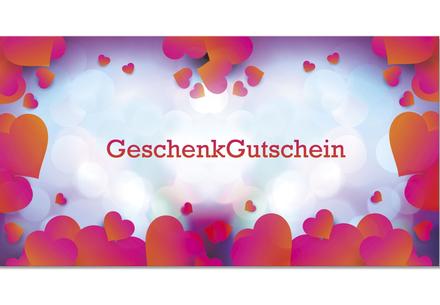 Gutschein Geschenkgutscheine Geschenk Gutscheine für Kunden Druckerei blanko bestellen Karten hauer U221 Muttertag Muttertagsgutschein 14. Februar Valentinstag