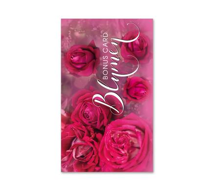 Kundenkarte Kundenkarten Bonus-Pass Bonus-Pässe Treuepässe BL537 Blumenhändler Blumenhandlung Blumen Blumengeschäft Blumengutschein